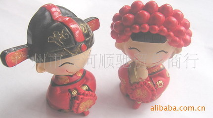 【生產樹脂婚慶公仔 婚禮車仔】價格,廠家,圖片,塑料、樹脂工藝品,廣州市順馳貿易-