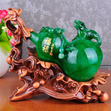 【楚漢翠玉葫蘆中式擺件家居裝飾招財實用創(chuàng)意禮品樹脂工藝品批發(fā)】義烏市倍坤工藝品商行 - 產(chǎn)品庫