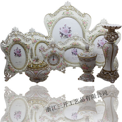 【【廠家直銷】供應歐式樹脂座鐘/小鬧鐘 古典 家居擺件 婚慶裝飾品】價格,廠家,圖片,塑料、樹脂工藝品,沈立明(個體經營)-
